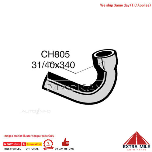 Mackay Top Hose For Ford Cortina 1300 - 1500 -CROSS FLOW HEAD  - CH805