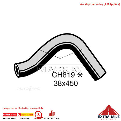 Mackay CH819 Radiator Lower Hose For Holden BROUGHAM HG 5.0L V8 Ptl Manual/Auto