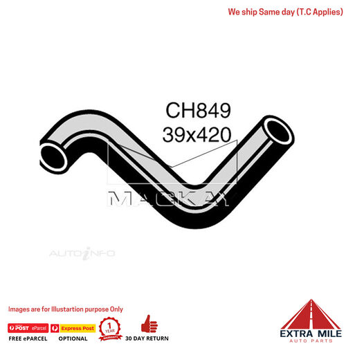 Mackay CH849 Top Hose For Chrysler Valiant VG VH VJ VK -CH CJ CK 6CYL