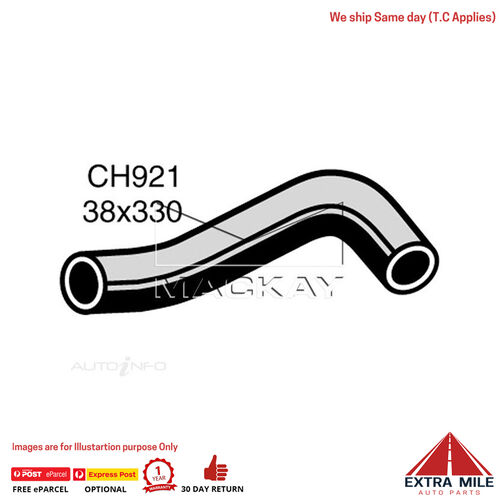 Mackay CH921 Radiator Upper Hose For Ford Falcon XY 4.1L I6 Petrol Manual & Auto