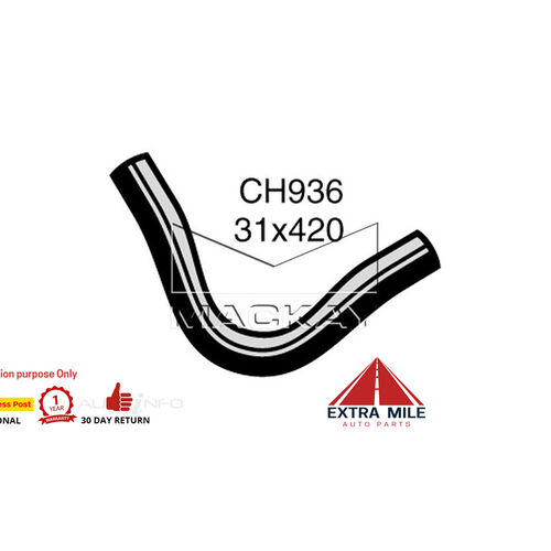 Mackay CH936 Radiator Upper Hose For Holden Torana LJ 3.3L I6 Petrol Manual/Auto