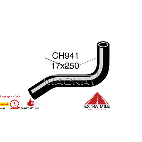 Mackay Engine By Pass Hose For Holden Belmont HJ 4.1L V8 Petrol Manual / Auto