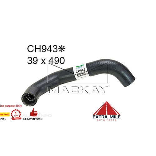 Mackay CH943 Radiator Lower Hose For Holden Torana LH 3.3L I6 Petrol Manual/Auto