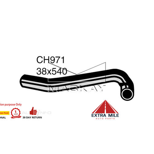 Mackay CH971 Radiator up Hose For Ford Fairlane ZG 4.9L V8 Petrol Manual & Auto