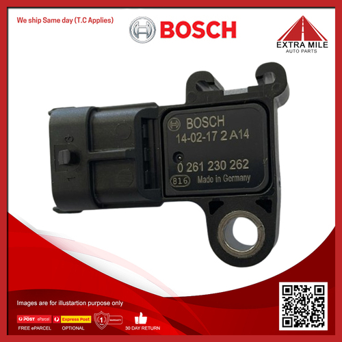 Bosch MAP Sensor For Opel Astra PJ 1.4L/1.6L Petrol A16XHT/A16LET/A14NET (LUJ)