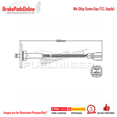 COS5304 Oxygen Sensor PRE-CAT for TOYOTA LANDCRUISER FZJ75R FZJ80R 4.5L 1FZ-FE 92 - 98 -Direct Fit 4 Wire 500mm Cable