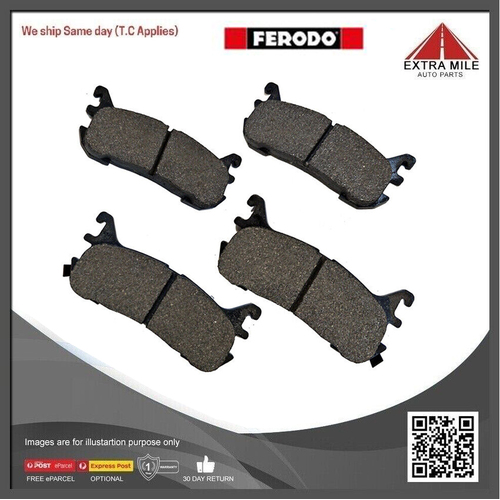 Ferodo Ceramic Rear Brake Pad Set For Honda Civic 1.8 FB,FG Ptl 12-16