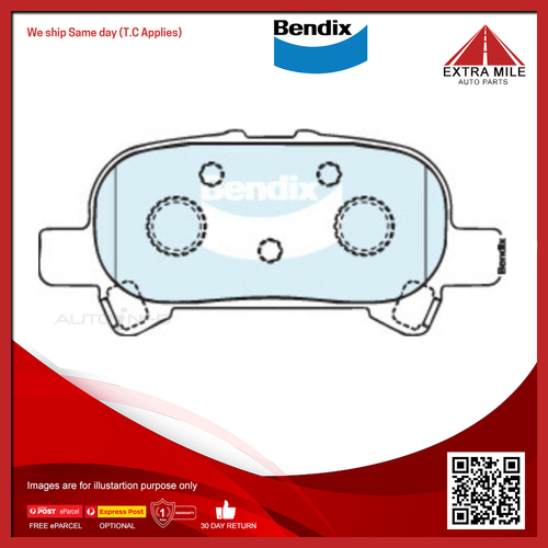 Bendix Advance Brake Pad Set Rear For Toyota Avalon MCX10R 3.0L V6 1MZFE