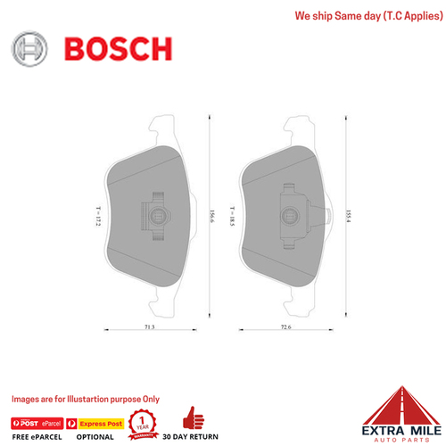 Bosch Brake Pad Set - DB165UL