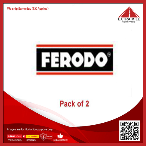 Ferodo Front Brake Pad Set For Holden Astra TS 1.8L Petrol Z18XE 4D Hatchback