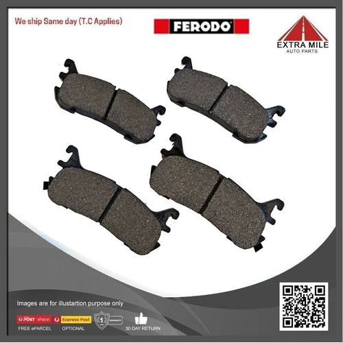 Ferodo Ceramic Front Brake Pad Set For Peugeot 207 1.6 Turbo 110kw 2006-2019