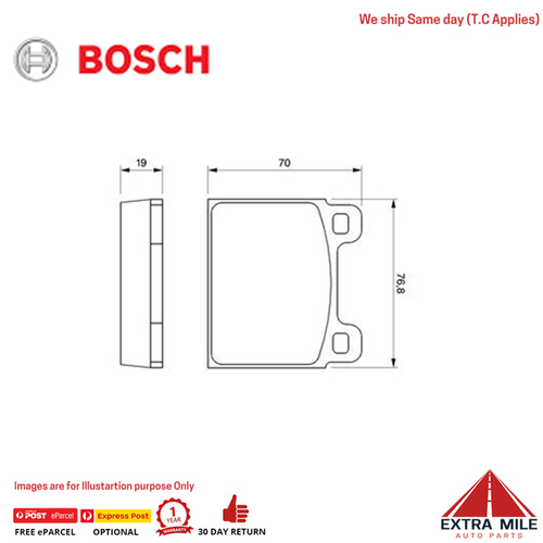 Bosch Brake Pad Set - DB84UL