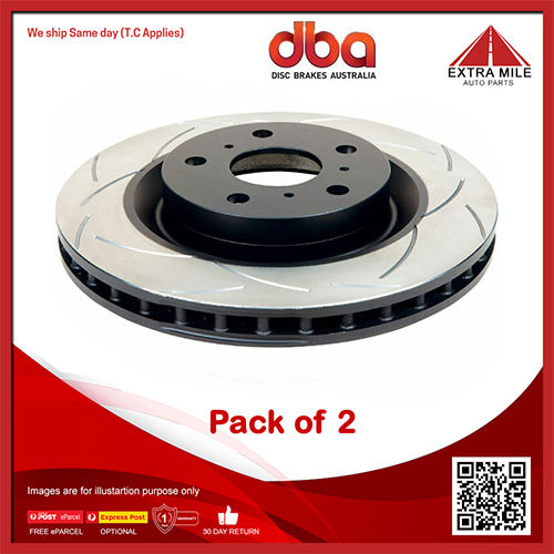 2X DBA Rear Disc Brake Rotor For Audi Allroad C5 4BH, A6 C5 4B5 4B2-255mm