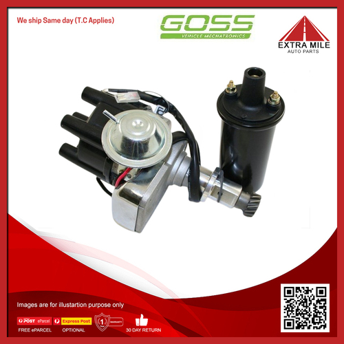 Goss Distributor For Holden Panel HR HX HZ 3.3L 202 RED HC I6 12V OHV - DBC720N