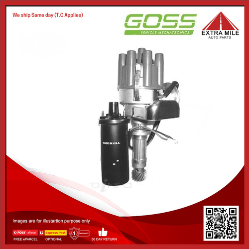 Goss Distributor & Coil Electronic For Holden Calais VK VL 5.0L 08 V8 16V OHV