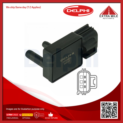 Delphi Exhaust Pressure Sensor 2 Pin For Volvo XC70 II 136 2.0L/2.4L D5244T15