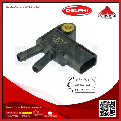 Delphi Exhaust Pressure Sensor For Mercedes-Benz Vito Double Cabin, W447 2.2L