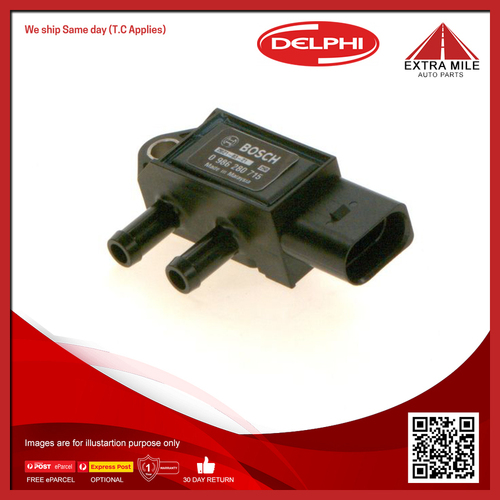 Delphi Exhaust Pressure Sensor For Volkswagen Touareg 7P5, 7P6 3.0L V6 CASD,CJMA