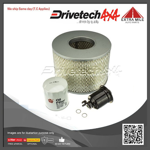 Drivetech Filter Service Kit For For Toyota Hilux VZN167R/VZN172R 3.4L V6 5VZFE