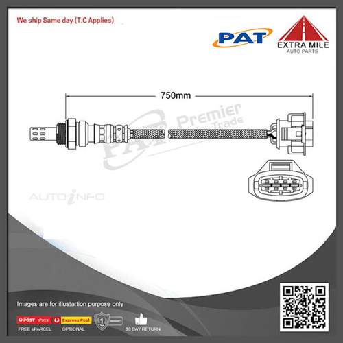 PAT Pre-Cat. Oxygen Sensor For Holden Tigra 1.8L 4CYL Z18XE - EGO-058