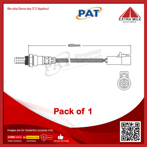 PAT Exhaust Gas Oxygen Sensor For  Mazda MazdaA2 DY 1.5 litre ZY