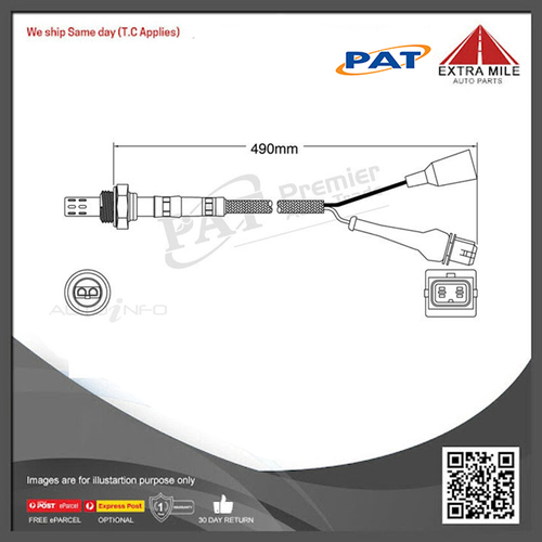 PAT Pre-Cat. Oxygen Sensor For Audi Cabriolet 2.6L 6CYL ABC V6 12V SOHC