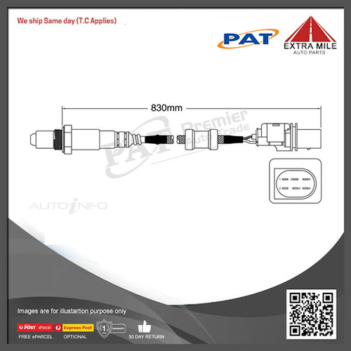 PAT Pre-Cat. Oxygen Sensor For Volkswagen Passat 3.2L 6CYL AXZ I4 16V DOHC