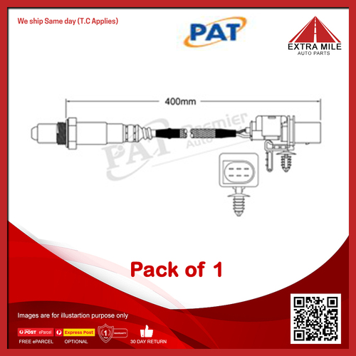 PAT Exhaust Gas Oxygen Sensor For  Peugeot 308 XS, XSE 1.6 litre EP6