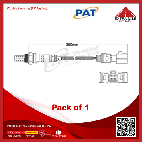 PAT Exhaust Gas Oxygen Sensor For  Toyota Wish ANE10R, ANE11R 2.0L 1AZFSE