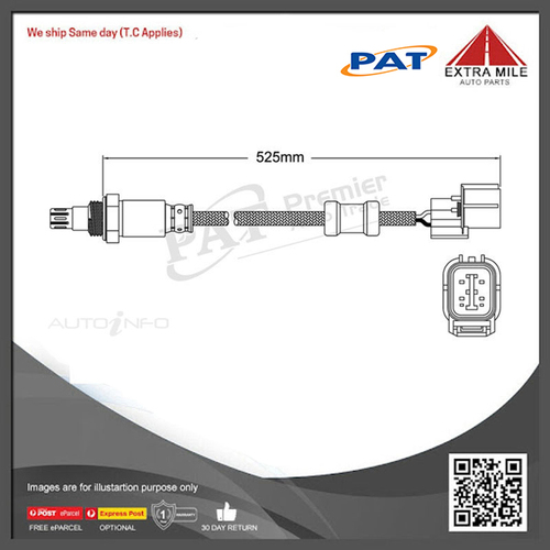 PAT Pre-Cat. Oxygen Sensor For Honda Integra 2.0L 4CYL K20A3 - EGO-335