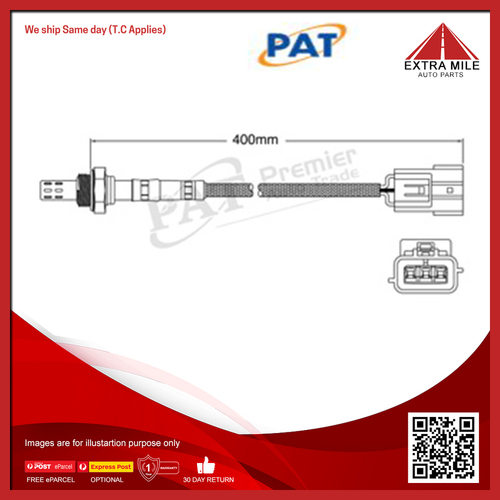 PAT Exhaust Gas Oxygen Sensor For  Nissan Wingroad Y11 1.5 litre QG15DE