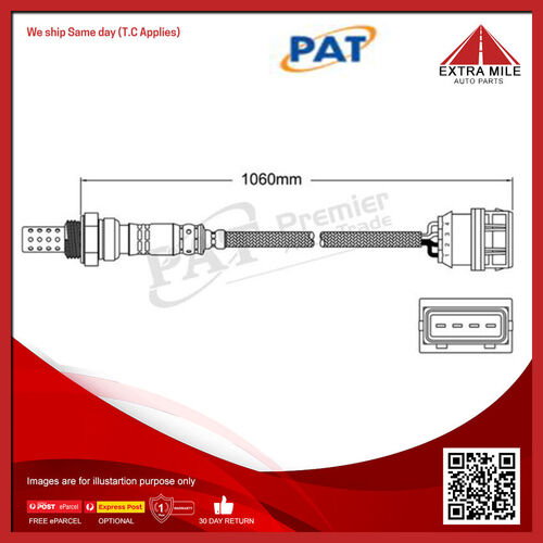 PAT Oxygen Sensor Pre-Catalytic For Volvo V40 1.8, 2.0, T4 SE 1.8L/1.9L B4184S3