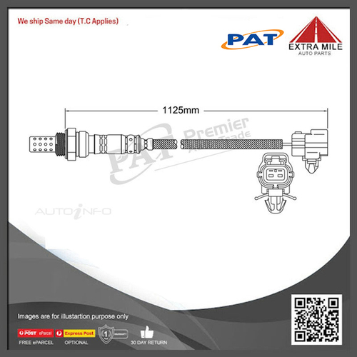 PAT Pre-Cat. Oxygen Sensor For Mazda B2600 UF UN 2.6L 4CYL G6 - EGO-497