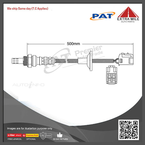 PAT Pre-Cat. Oxygen Sensor For Mitsubishi Outlander ZF 2.4 4CYL 4G69 - EGO-651