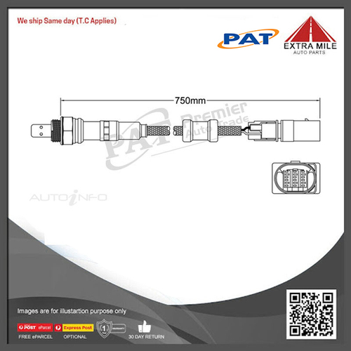 PAT Pre-Cat. Oxygen Sensor For Skoda Fabia 1.2L Turbo 4CYL CBZB - EGO-727