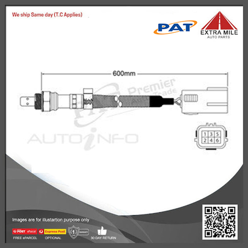 PAT Pre-Cat. Oxygen Sensor For Mazda Axela (Mazda 3) BM 1.5 Dir.Inj 4CYL P5-VPS