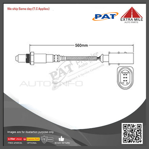 PAT Pre-Cat. Oxygen Sensor For Mercedes Benz CLS350 CDI W218 / C218 Diesel 3.0L