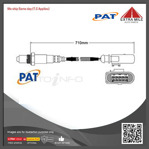 PAT Pre-Cat. Oxygen Sensor For Audi TT 2.0L Turbo 4CYL CHHC - EGO-851