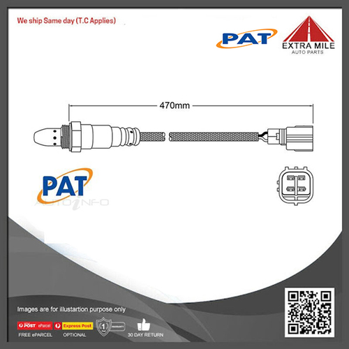 PAT Pre-Cat. Oxygen Sensor For Lexus RX450Hl GYL26 3.5L 6CYL 2GR-FXS - EGO-864