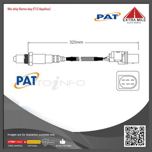 PAT Pre-Cat. Oxygen Sensor For Ford Focus LZ 2.0L Turbo 4CYL R9DD - EGO-912