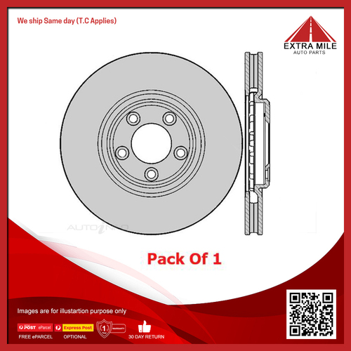 Front Brake Disc Rotor For Jaguar S Type X200 3.0L/2.05L/4.2L, XJ8 X350 3.6L