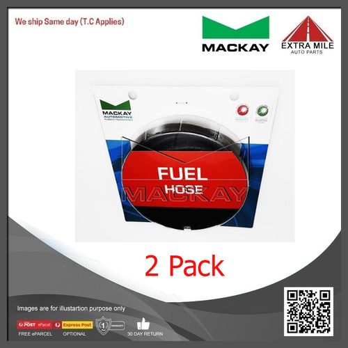 Mackay Fuel Hose - 8mm (5/16") ID x 1.5m Length  - Low-Pressure - 2 Pack