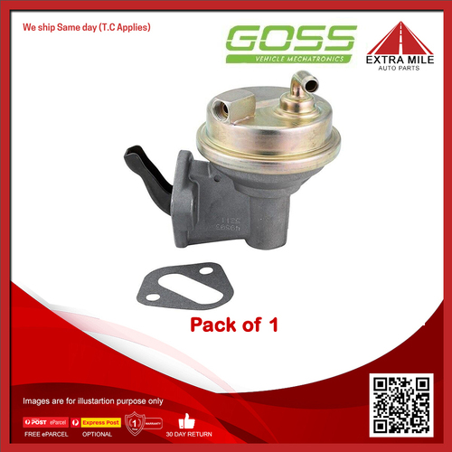 Goss Mechanical Fuel Pump For Chevrolet Camaro 5.0L 305 V8 3sp Auto 2dr RWD