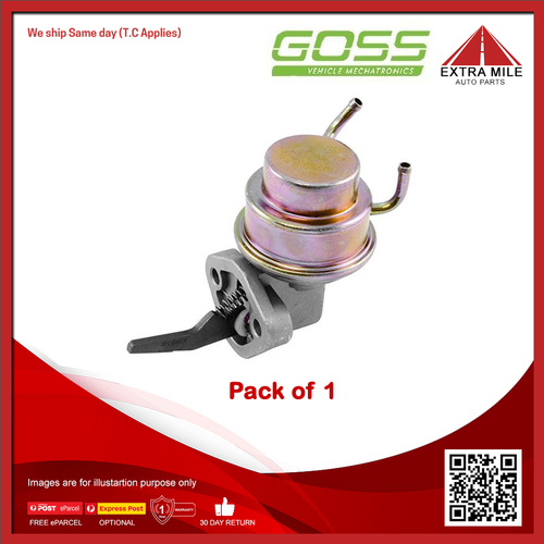 Goss Mechanical Fuel Pump For Nissan Vanette C20 1.2L A12 4sp Man 4dr RWD