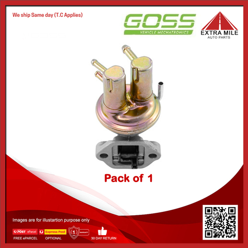 Goss Mechanical Fuel Pump For Mitsubishi Nimbus UC 2.0L 4G63 4cyl Auto/Man 4dr