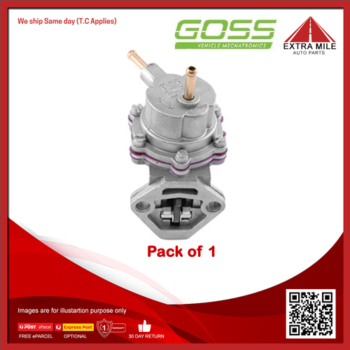 Goss Mechanical Fuel Pump For Peugeot 504 2.0L XN2 4cyl 3sp Auto 4dr RWD