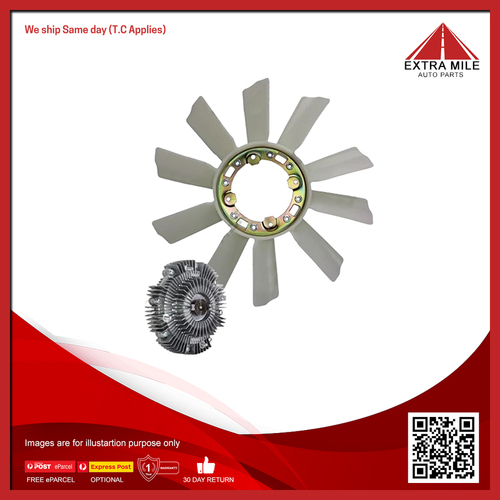 Fan Clutch & Blade Kit For Toyota Hilux LN147R/167R/172R 3.0L Diesel 5L, 5LE EFI