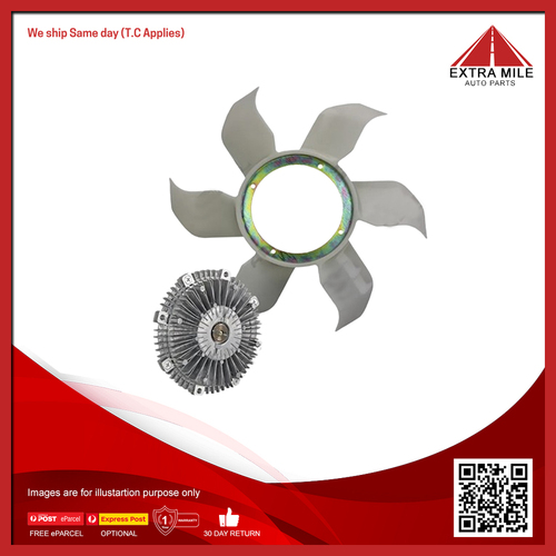 Fan Clutch & Blade Kit For Mitsubishi Triton GLS/GL-R/GLX-R ML, MN 2.5L 4D56T