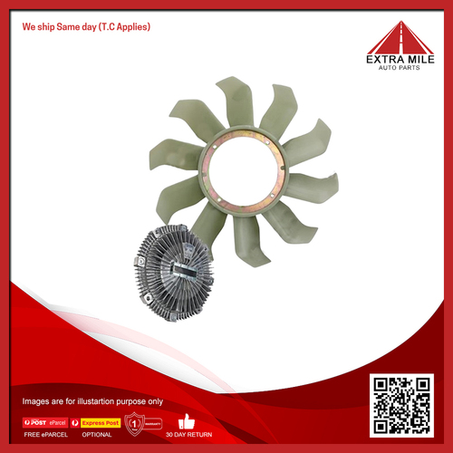 Fan Clutch & Blade Kit For Nissan Navara ST, ST-X, RX D40 2.5L Diesel YD25DDTI