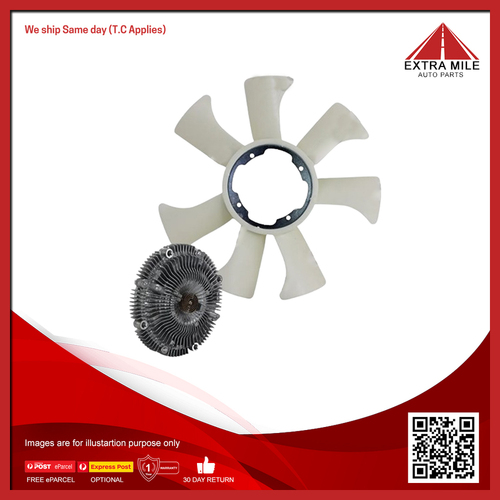 Fan Clutch & Blade Kit For Nissan Navara DX, ST-R D22 2.5L Diesel YD25DDT